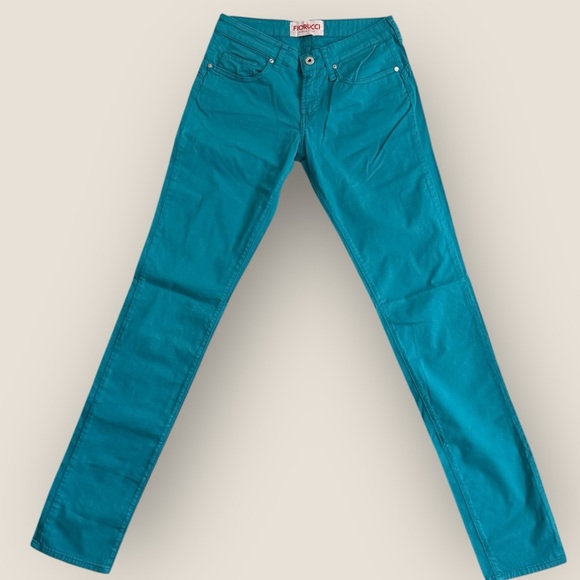 Fiorucci | Straight Leg Jeans | Teal | Size 27 | NWT - Picture 8 of 9